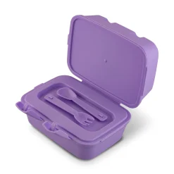 Lunch box z przegródkami widelcem i nożem dla dzieci Tuffex 12,5 x 17 x 9 cm mix kolorów