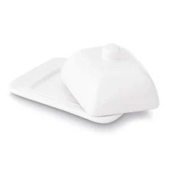Maselniczka ceramiczna z pokrywką Tadar 16 x 13 x 8,5 cm biała