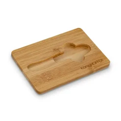 Maselniczka porcelanowa NBC z pokrywką i nożykiem Konighoffer 15,8 x 11 x 6 cm biała