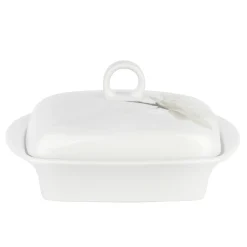 Maselniczka porcelanowa z pokrywką Lubiana Magnolia 16,8 x 12,3 x 8,8 cm