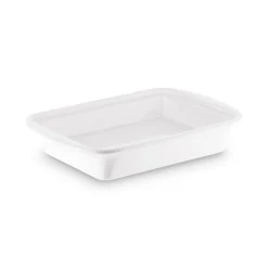 Maselniczka porcelanowa z pokrywką Tadar Ceramic 16,5 x 12 cm biała