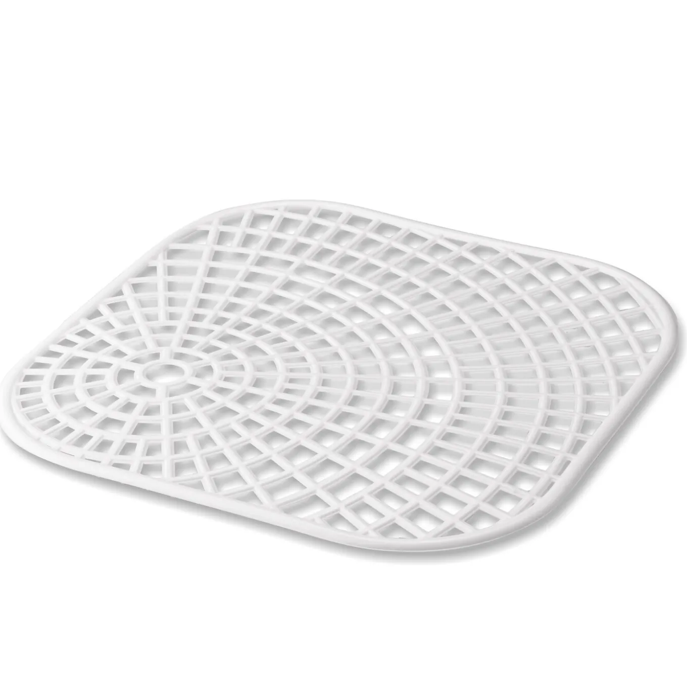 Mata do zlewu kwadratowa Hega 32 cm biała