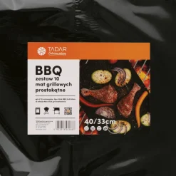 Maty grillowe Tadar BBQ 40 x 33 cm prostokątne 10 sztuk