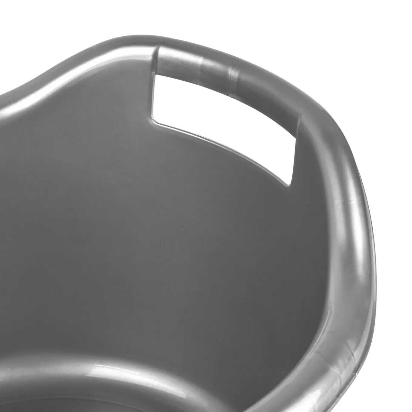 Miska plastikowa duża okrągła Hega Orinico 14 l srebrna