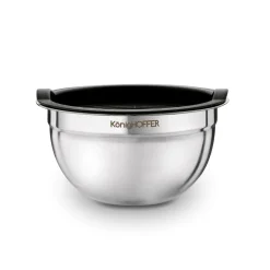 Miski nierdzewne z pokrywkami Konighoffer 16 cm 20 cm 24 cm satyna