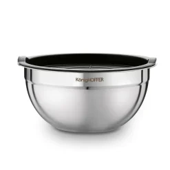 Miski nierdzewne z pokrywkami Konighoffer 16 cm 20 cm 24 cm satyna