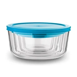 Miski szklane borokrzemowe z pokrywkami Konighoffer Miranda 4 sztuki