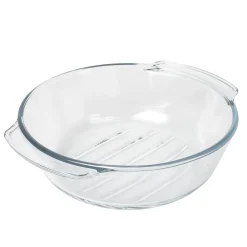 Naczynie żaroodporne okrągłe z pokrywą Termisil Grill&Drop 2,4 l
