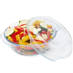 Naczynie żaroodporne okrągłe z pokrywą Termisil Grill&Drop 2,4 l