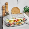 Naczynie żaroodporne prostokątne z pokrywą Termisil Grill&Drop 4,1 l