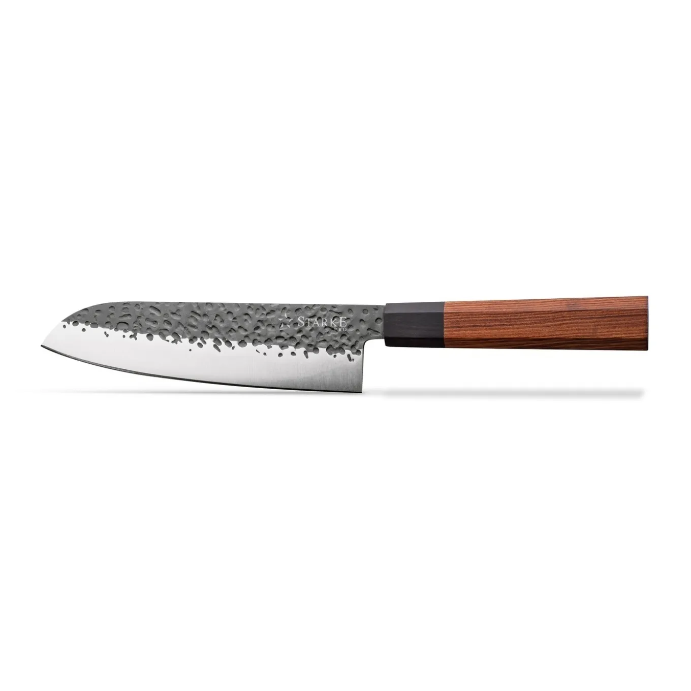 Nóż Santoku ręcznie robiony z twardej stali Starke Pro Toshiro 18 cm