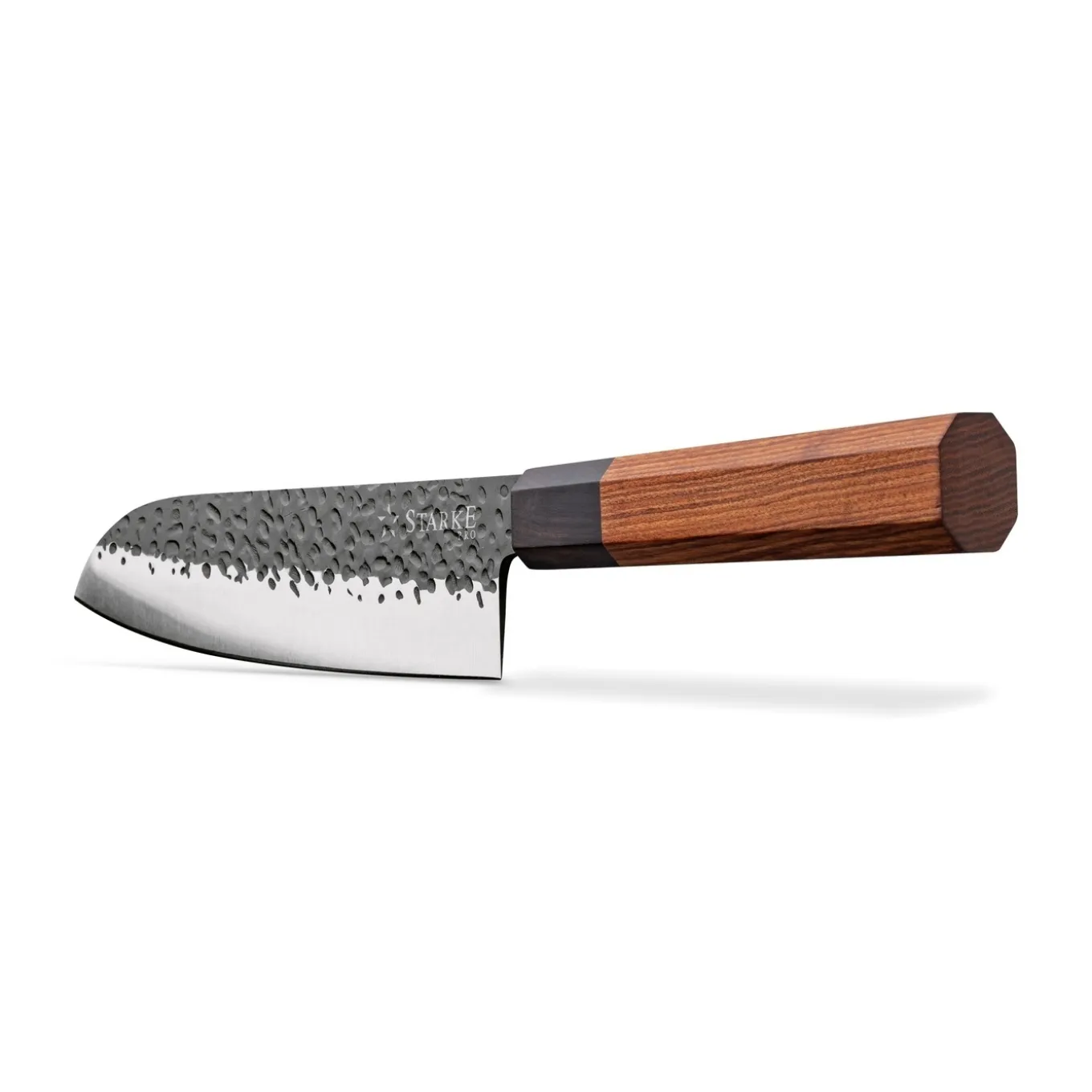 Nóż Santoku ręcznie robiony z twardej stali Starke Pro Toshiro 18 cm