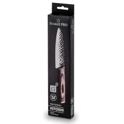 Nóż Santoku z twardej stali Starke Pro Hitoshi 12,5 cm
