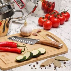 Nóż Santoku z twardej stali Starke Pro Keiko Yoko 12,5 cm