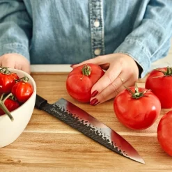 Nóż szefa kuchni ręcznie robiony z twardej stali Starke Pro Toshiro 20 cm