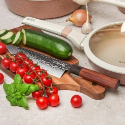 Nóż szefa kuchni ręcznie robiony z twardej stali Starke Pro Toshiro 20 cm