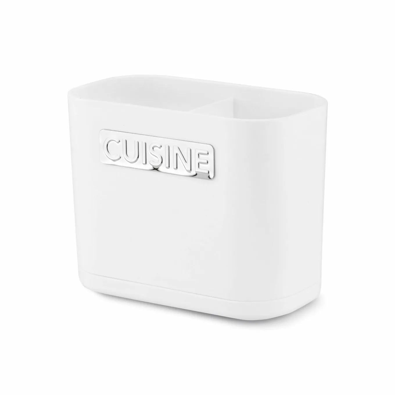Ociekacz na sztućce Tadar Cuisine 13,5 x 7,5 x 10,8 cm biały