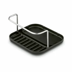 Ociekacz na sztućce z podstawką Tadar Clean 13,5 x 12 x 10,8 cm czarny
