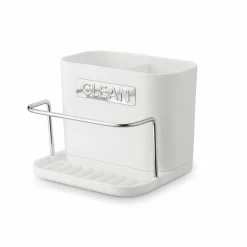 Ociekacz na sztućce z podstawką Tadar Clean 13,5 x 12 x 10,8 cm biały