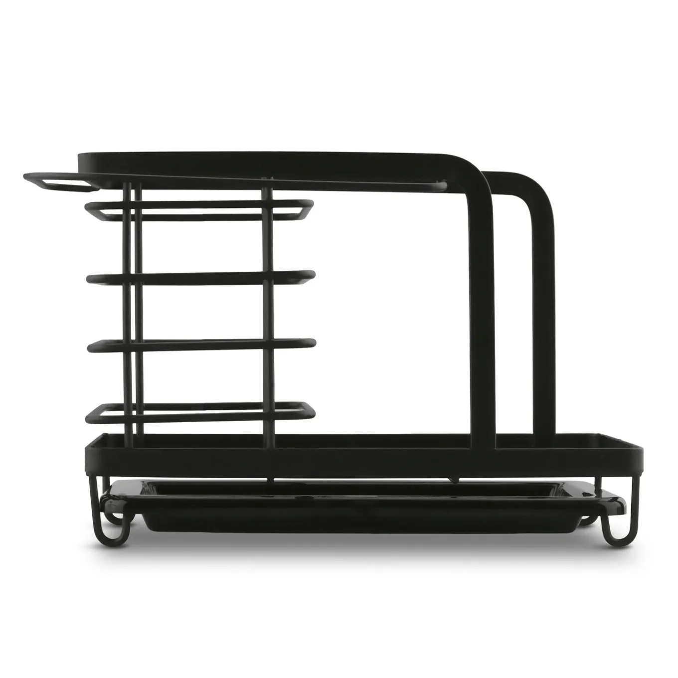Organizer do zlewu druciany Tadar Trendy 23,5 x 13,5 x 15 cm czarny