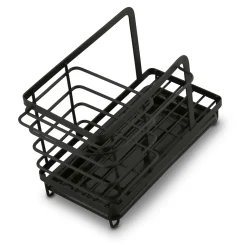 Organizer do zlewu druciany Tadar Trendy 23,5 x 13,5 x 15 cm czarny