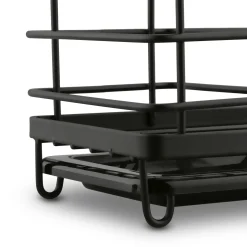 Organizer do zlewu druciany Tadar Trendy 23,5 x 13,5 x 15 cm czarny