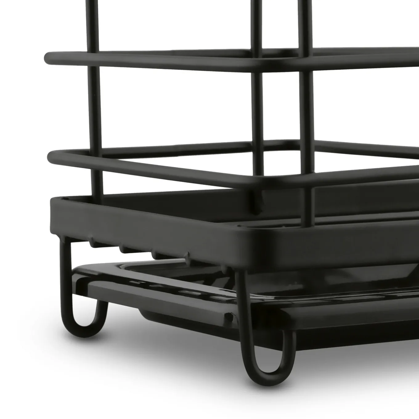 Organizer do zlewu druciany Tadar Trendy 23,5 x 13,5 x 15 cm czarny