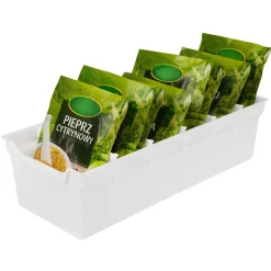 Organizer na przyprawy Primpol 30 x 13,4 x 8 cm biały