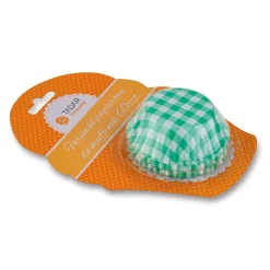 Papierowe papilotki do muffinek Tadar Zielone 60 sztuk mix wzorów