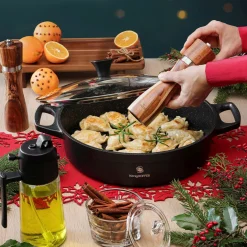 Patelnia aluminiowa na indukcję krótkie uchwyty Konighoffer Vitello 32 cm