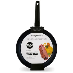 Patelnia ceramiczna indukcyjna Konighoffer Triste Black 24 cm
