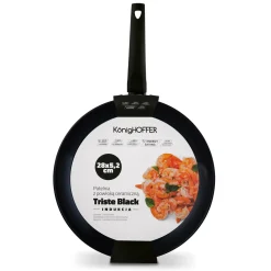 Patelnia ceramiczna indukcyjna Konighoffer Triste Black 28 cm