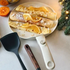 Patelnia do naleśników indukcyjna Starke Pro Compacti Cream 26 cm z odpinanym uchwytem