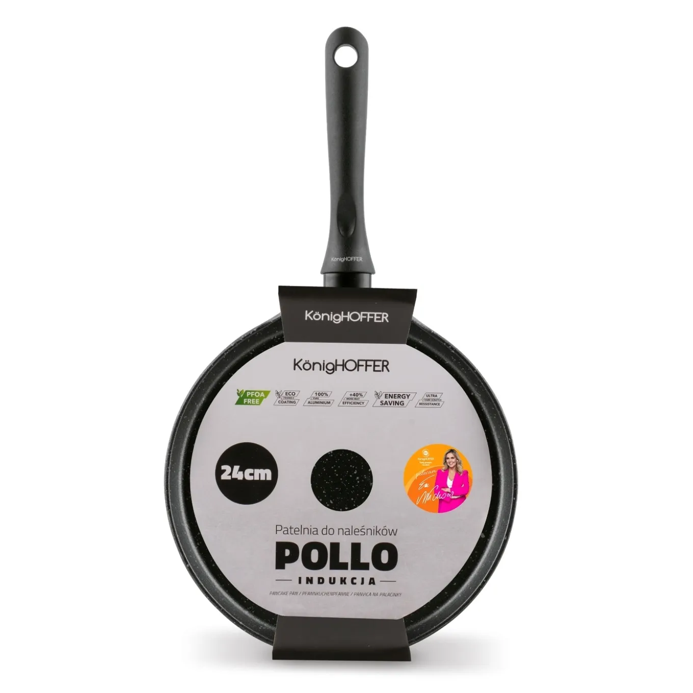 Patelnia do naleśników na indukcję Konighoffer Pollo 24 cm