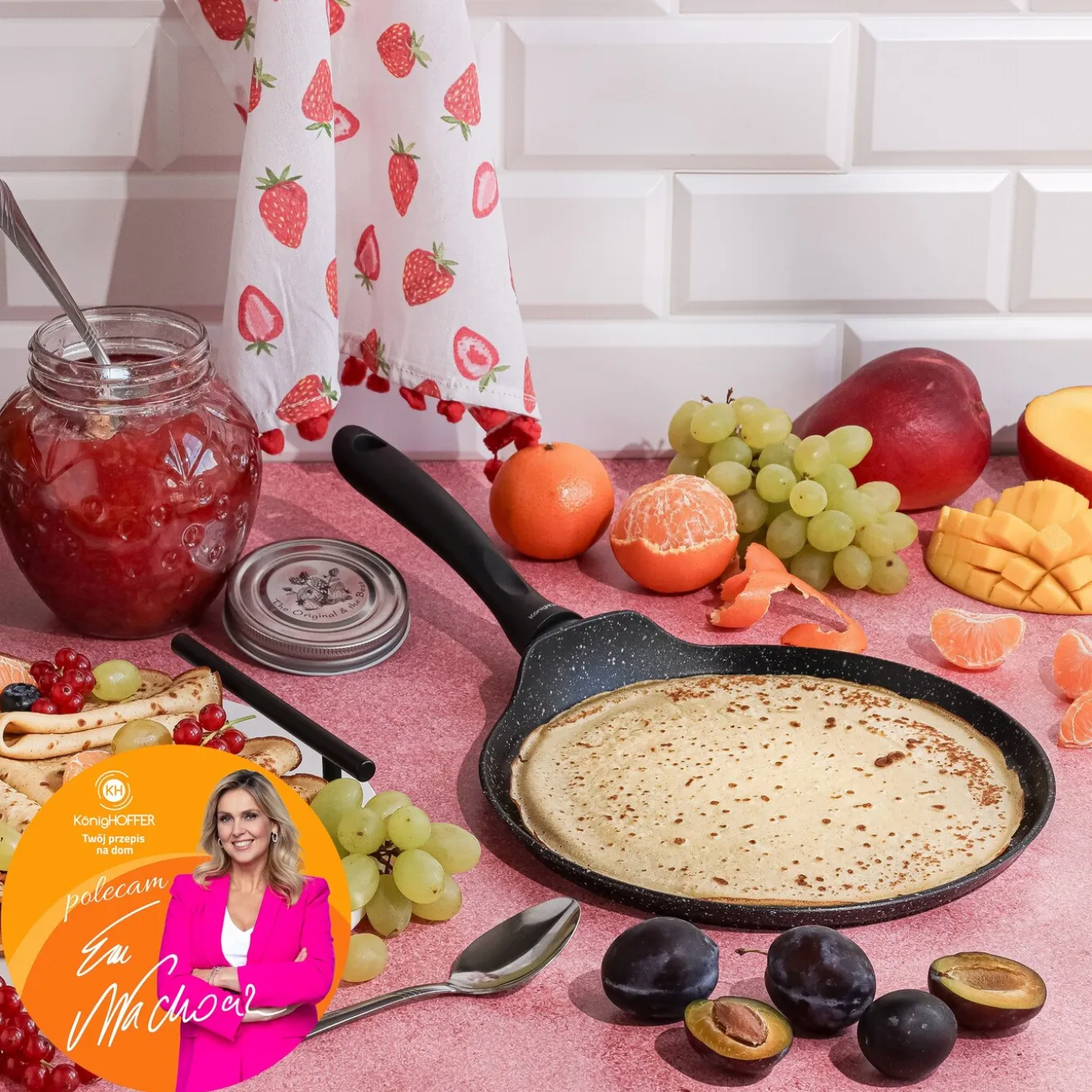Patelnia do naleśników na indukcję Konighoffer Pollo 24 cm