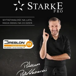Patelnia do naleśników na indukcję Starke Pro Taylor Marble 25 cm