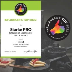 Patelnia do naleśników na indukcję Starke Pro Taylor Marble 25 cm