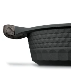 Patelnia głęboka na indukcję marmurowa z pokrywką Starke Pro Embossed 28 x 7,5 cm
