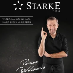 Patelnia głęboka na indukcję non stick z pokrywką Starke Pro Double 24 cm