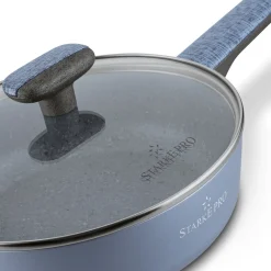 Patelnia głęboka na indukcję non stick z pokrywką Starke Pro Double 24 cm