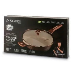 Patelnia głęboka na indukcję Starke Pro Texture Copper 28 x 8 cm