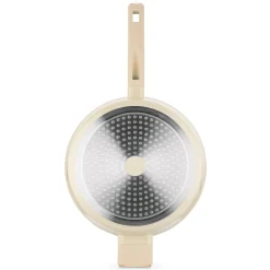 Patelnia głęboka na indukcję z pokrywką Starke Pro Starlet Beige 28 x 8 cm