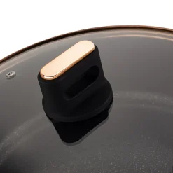 Patelnia głęboka na indukcję z pokrywką Starke Pro Starlet Black 28 x 8 cm