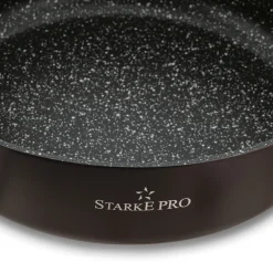 Patelnia głęboka na indukcję z pokrywką Starke Pro Starlet Brown 28 x 8 cm
