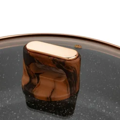 Patelnia głęboka na indukcję z pokrywką Starke Pro Starlet Brown 28 x 8 cm