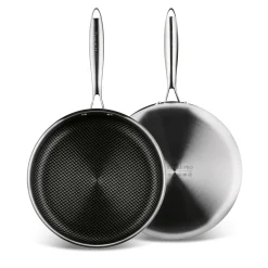 Patelnia głęboka nierdzewna Starke Pro Linesta Steel 28 x 8 cm z pokrywką