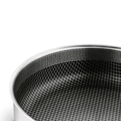 Patelnia głęboka nierdzewna Starke Pro Linesta Steel 28 x 8 cm z pokrywką
