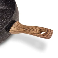 Patelnia granitowa głęboka KonigHOFFER Pescado z pokrywką 28 cm