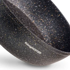 Patelnia granitowa głęboka KonigHOFFER Pescado z pokrywką 28 cm