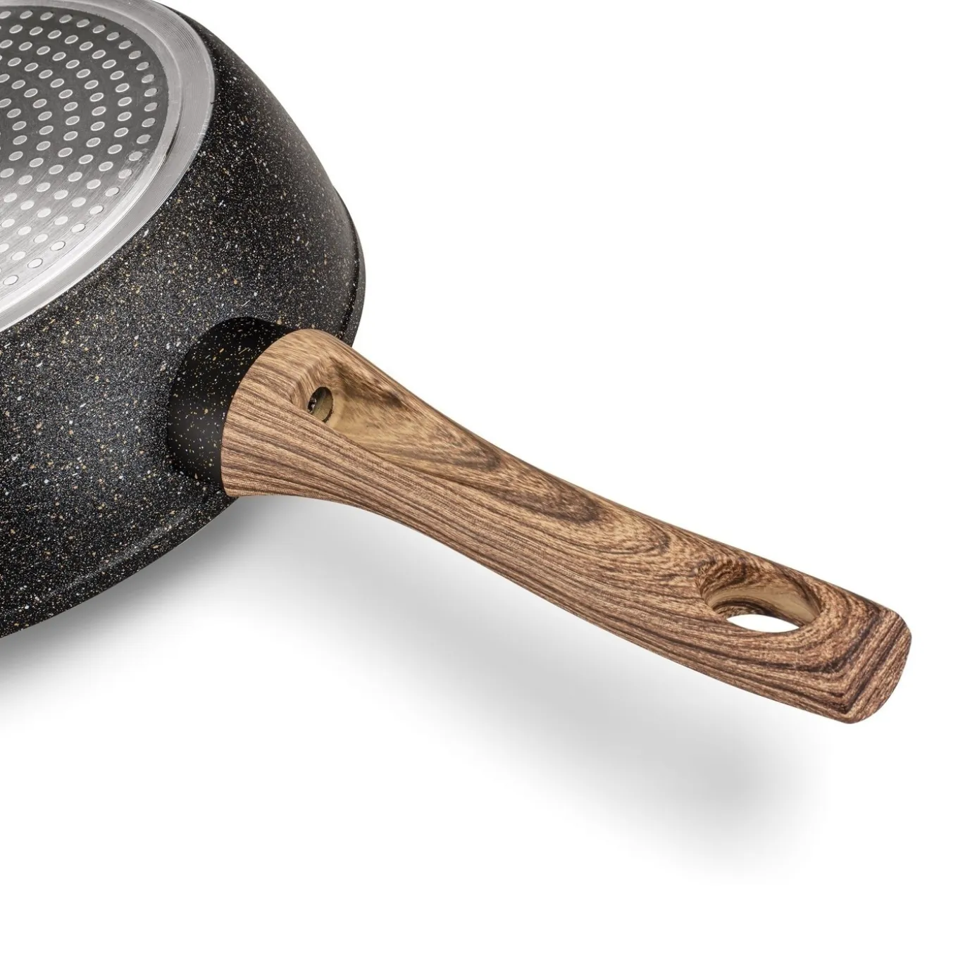Patelnia granitowa głęboka KonigHOFFER Pescado z pokrywką 28 cm